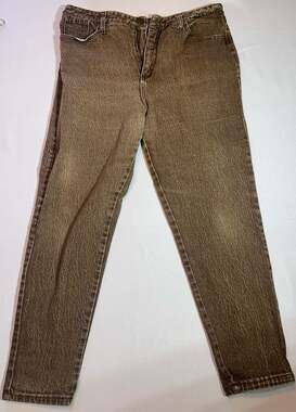 Watch L.A. Vintage High-Rise Brown Denim Jeans Women's Size 21/22